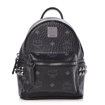 MCM Visetos Studded X-Mini Bebe Boo Backpack Black 1 of 10