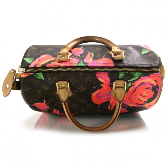 Louis Vuitton Monogram Roses Speedy 30 5 of 9