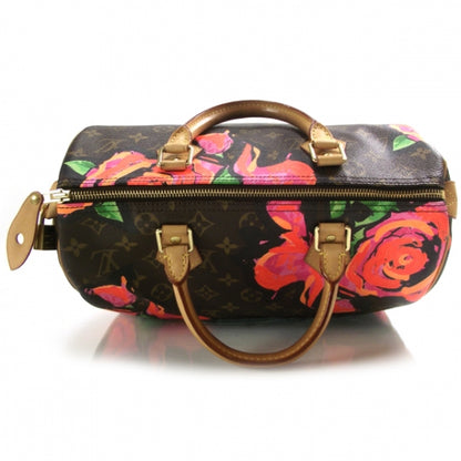 Louis Vuitton Monogram Roses Speedy 30 5 of 9