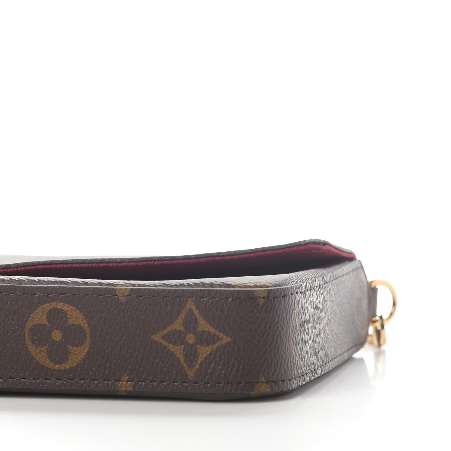 Louis Vuitton Monogram Pochette Felicie Chain Wallet Fuchsia 10 of 10