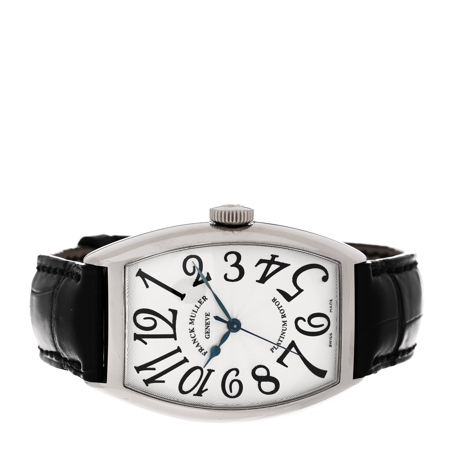Franck Muller 18K White Gold Alligator 32mm Cintree Curvex Automatic Watch 5850SC 2 of 5