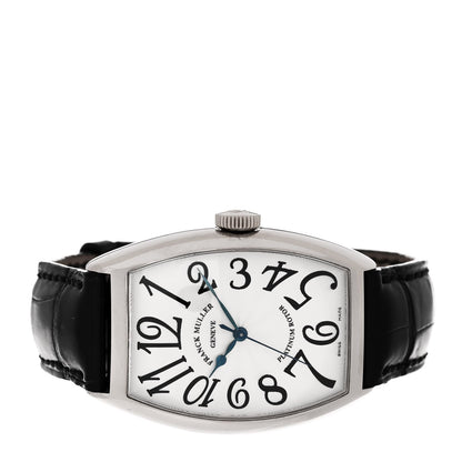 Franck Muller 18K White Gold Alligator 32mm Cintree Curvex Automatic Watch 5850SC 2 of 5