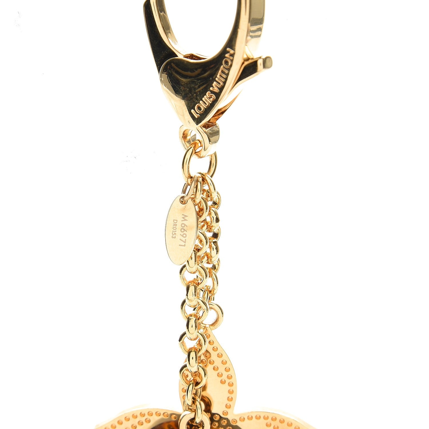 Louis Vuitton Stipply Flower Bag Charm Tortoise 3 of 4