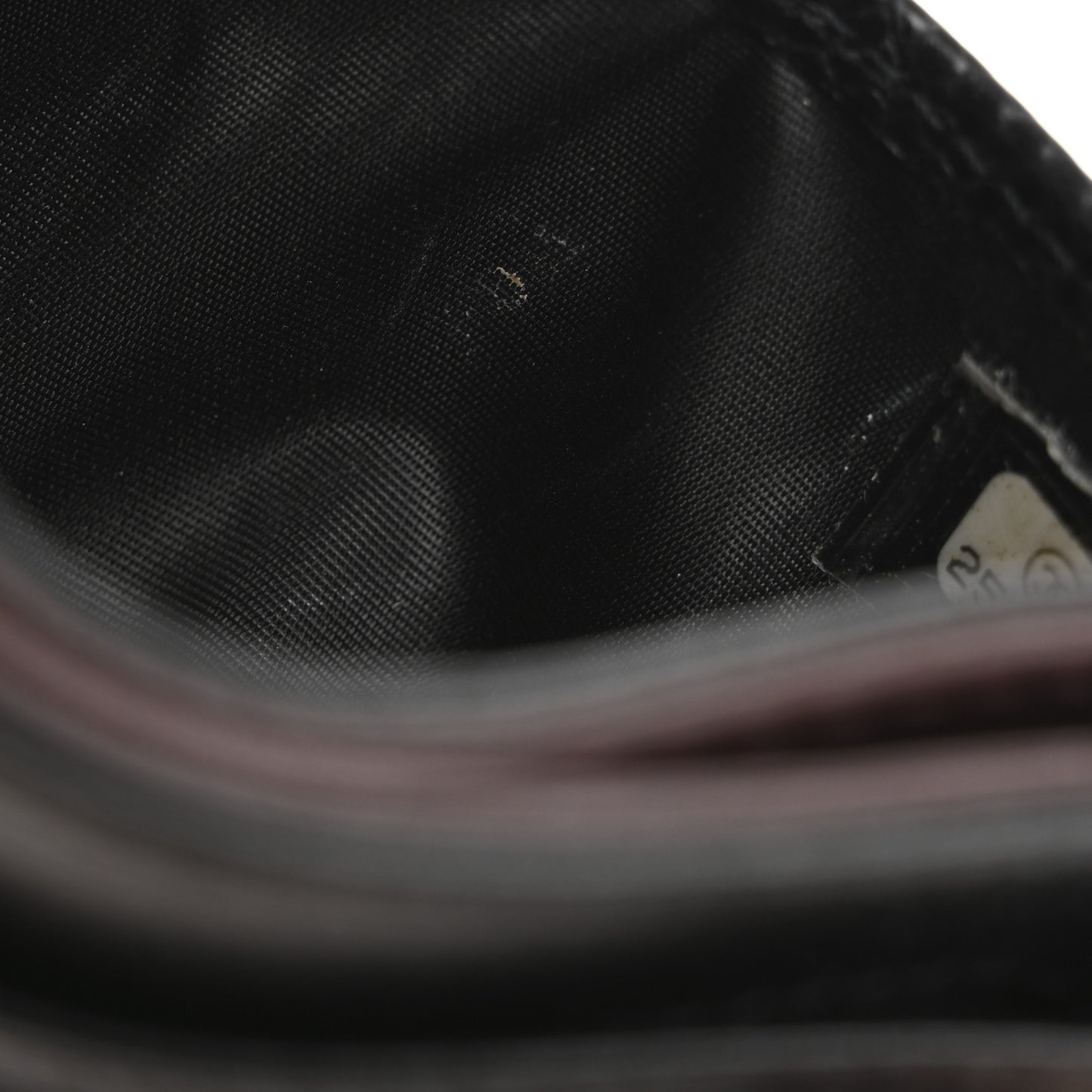 Caviar Quilted Card Holder Black