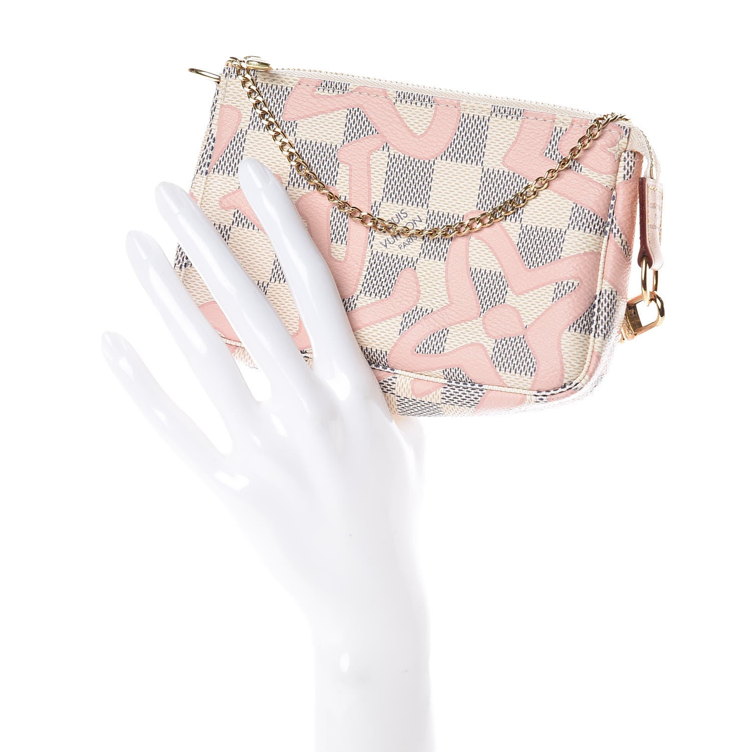 Louis Vuitton Damier Azur Tahitienne Mini Pochette Accessories 2 of 10