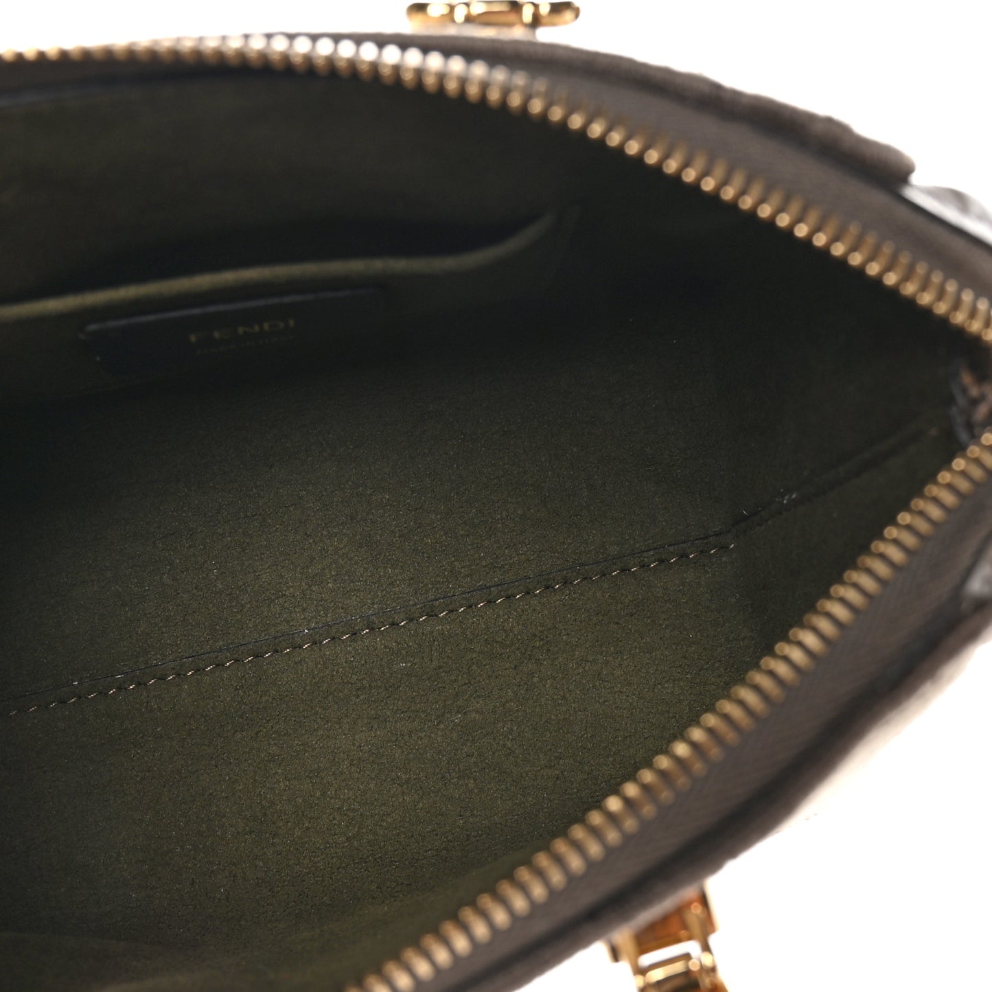 Chenille Vitello King Plexiglass FF Mini By The Way Top Handle Boston Bag Tortora Nuvola