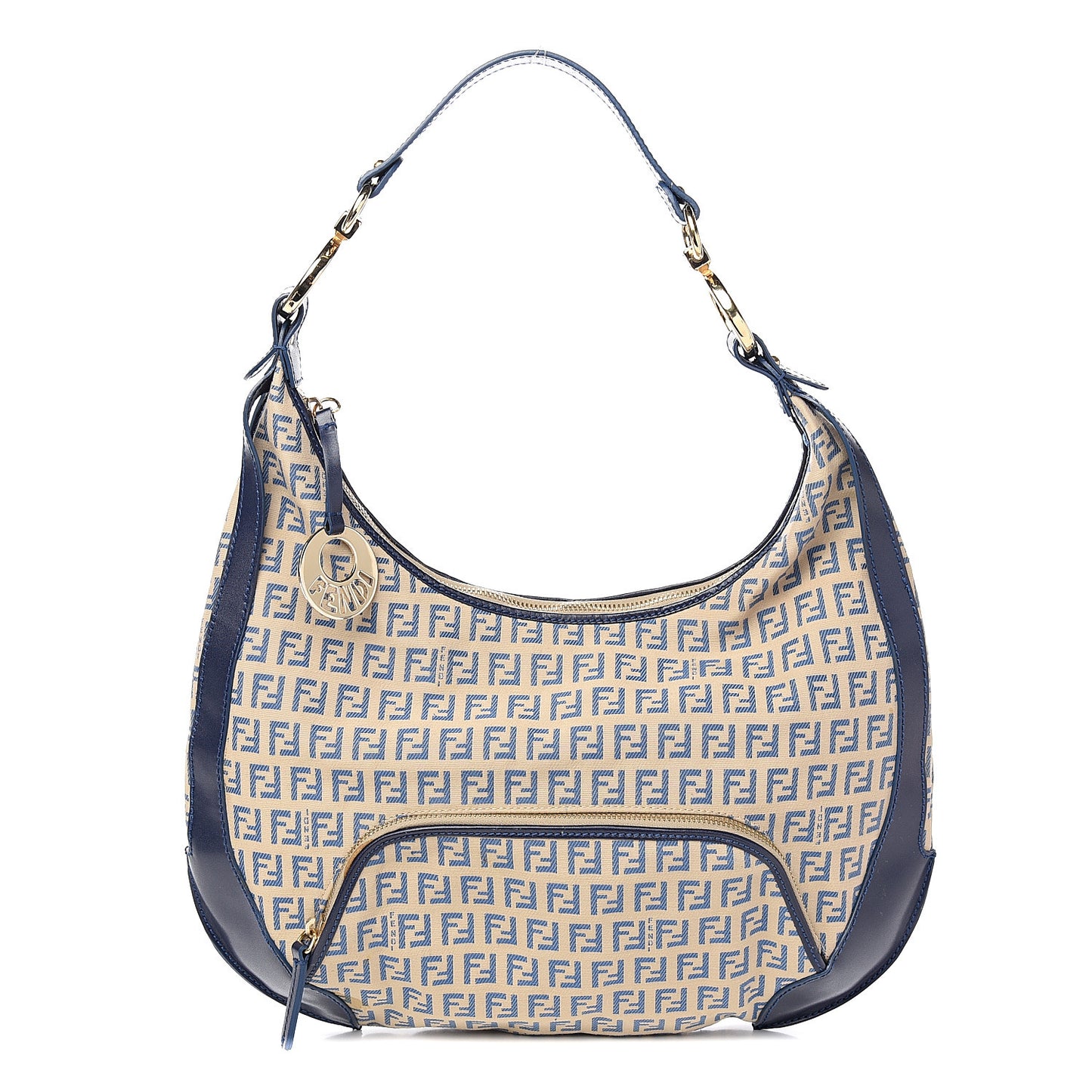 Zucchino Vitello Chef Hobo Beige Azzurro Blue