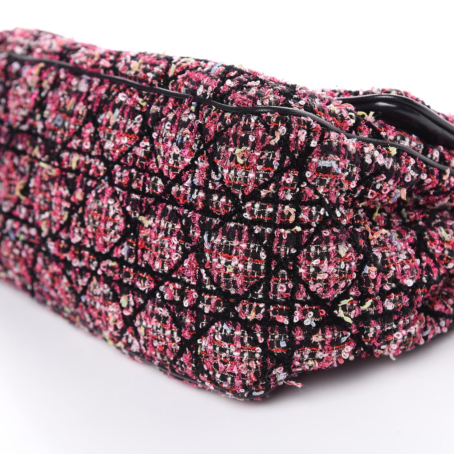 Tweed Medium Miss Dior Flap Pink Black Multicolor