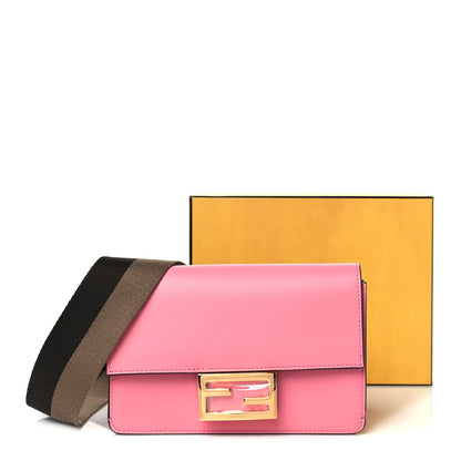 Fendi Vitello King Mini Flat Baguette Pink 11 of 11