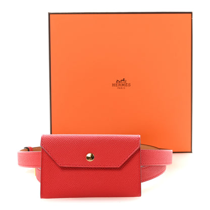 Hermes Epsom Kelly Pocket Belt Rouge Radieux 4 of 4