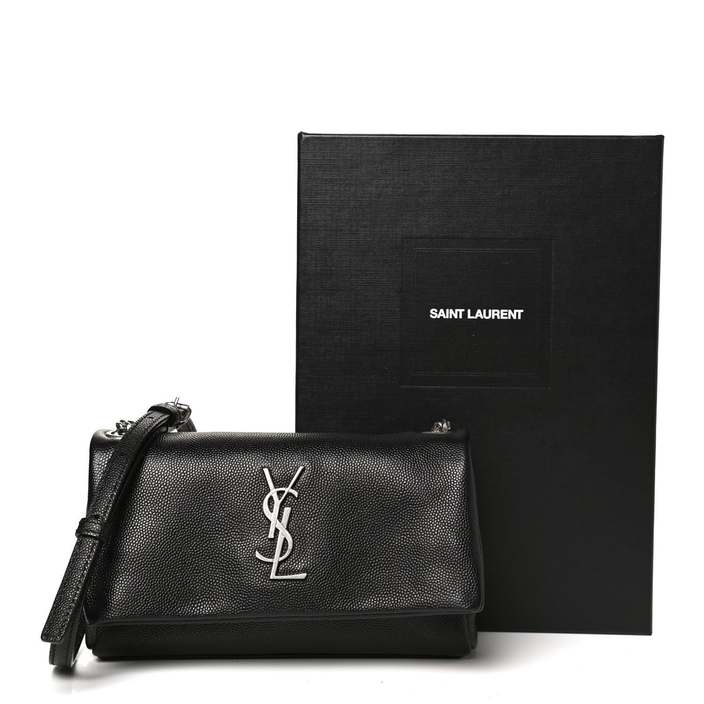 Grain De Poudre Monogram Toy West Hollywood Fold-Over Bag Black