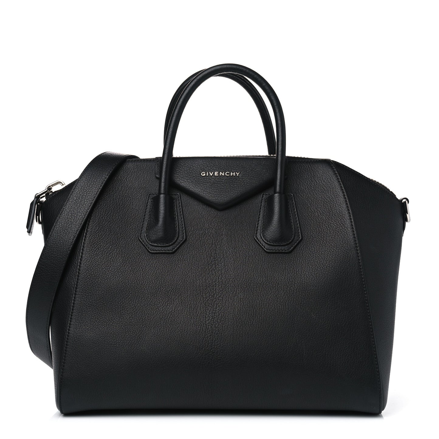 Sugar Goatskin Medium Antigona Black