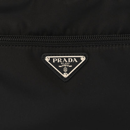 Prada Re-Nylon Vela Saffiano Pocket Double Zip Shoulder Bag Black 7 of 10