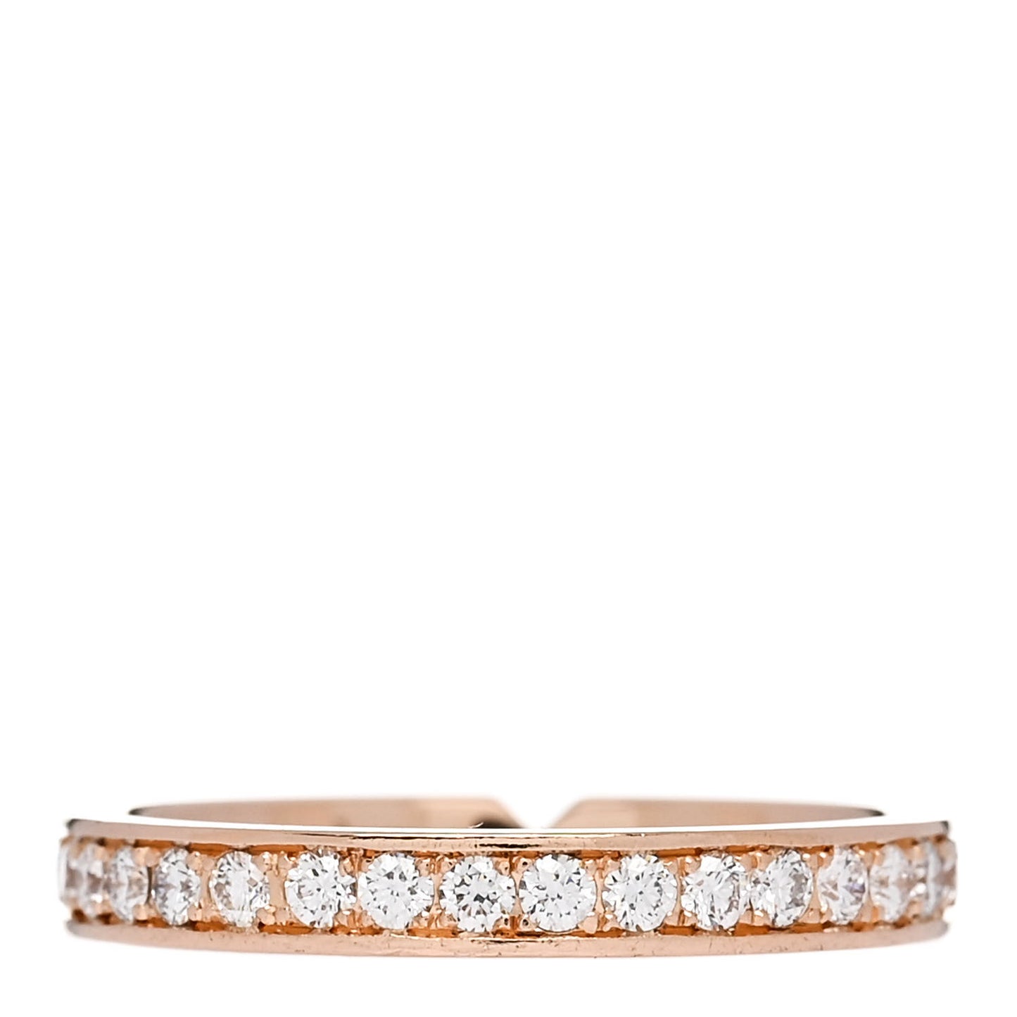 18K Rose Gold Diamond PM Ever Kelly Wedding Band Ring 49 5