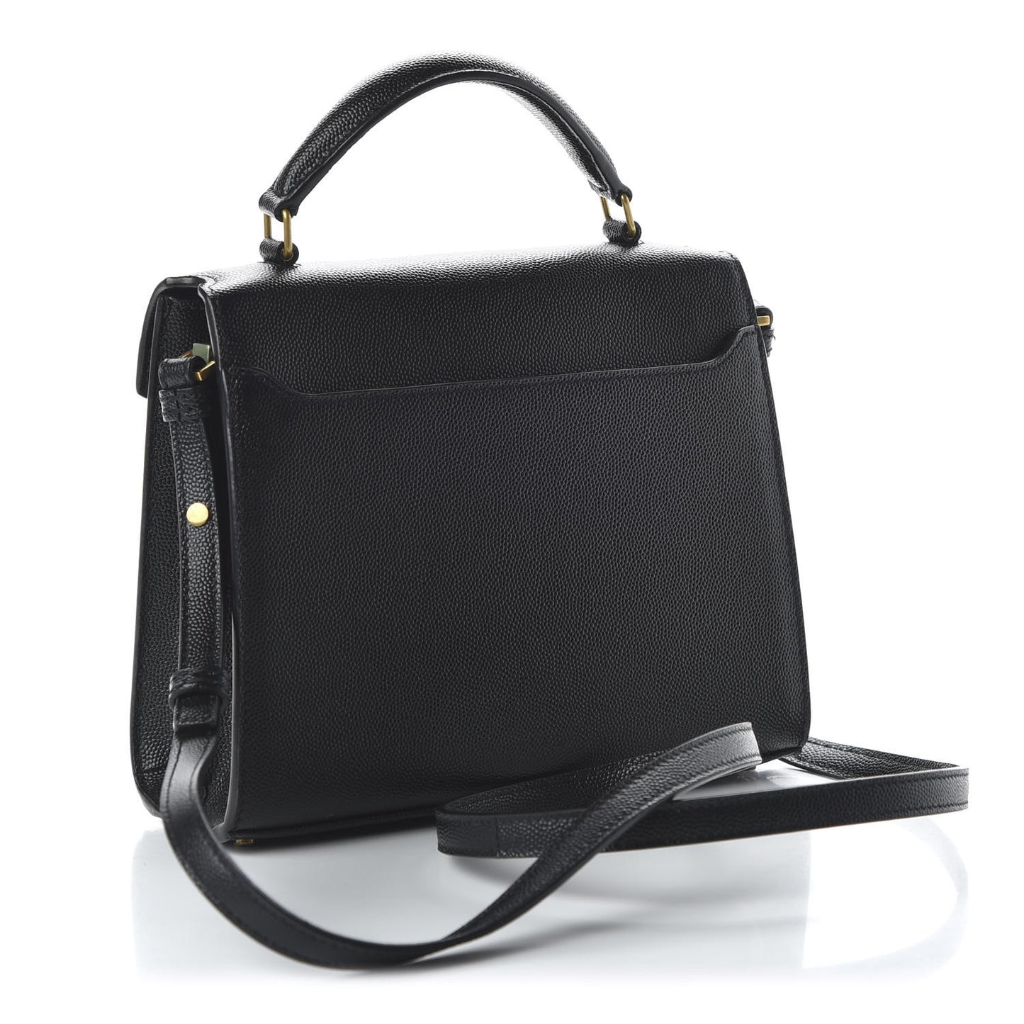 Grain de Poudre Mini Classic Monogram Cassandra Top Handle Black Rouge Legion