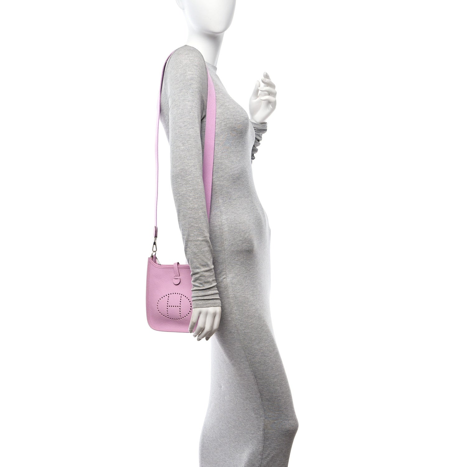 Hermes Taurillon Clemence Evelyne TPM Mauve Sylvestre 2 of 11