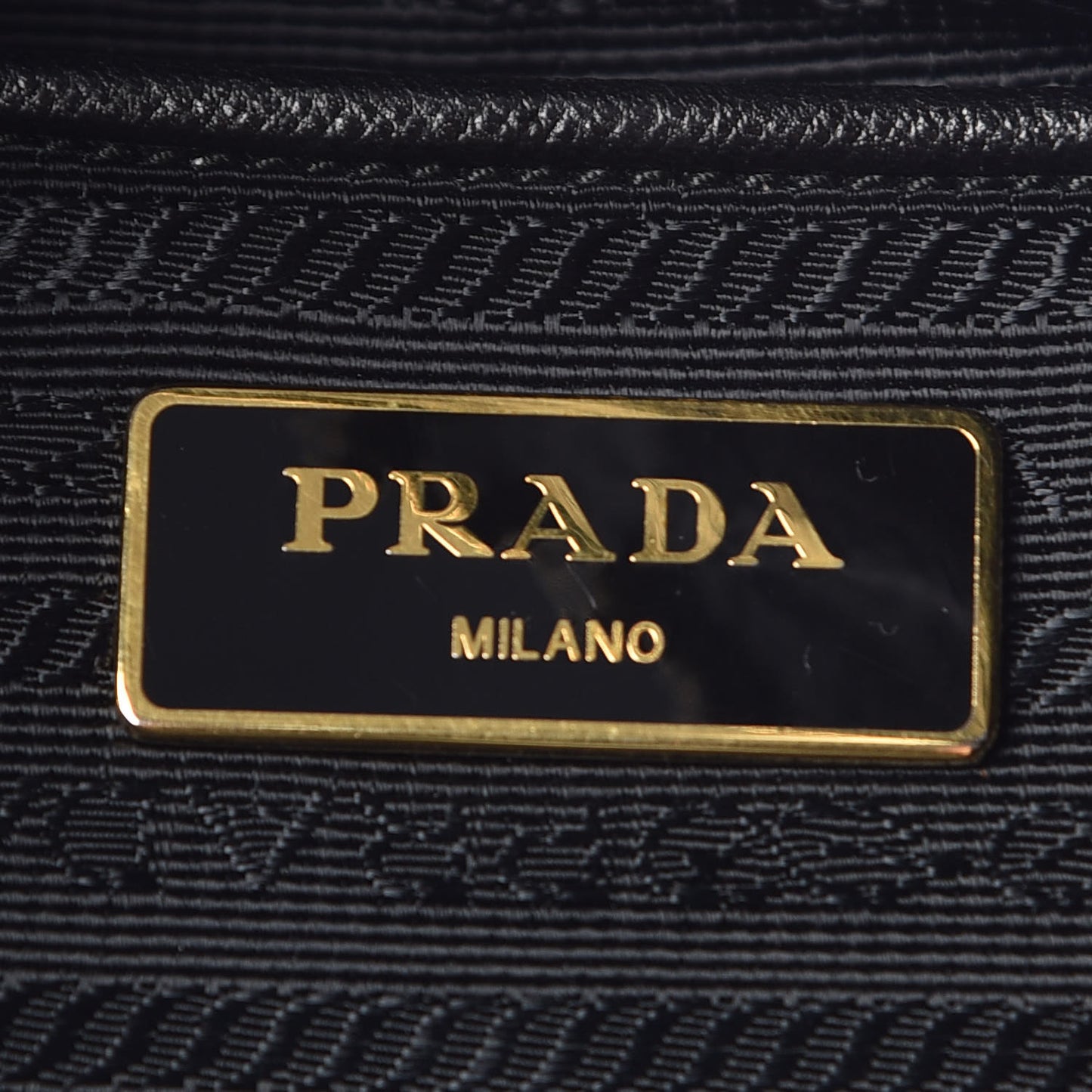 Tessuto Nylon Saffiano Tote Black