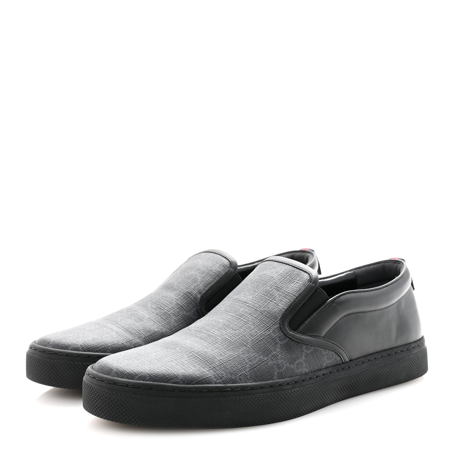 GG Supreme Monogram Mens Slip On Sneaker 12 Black
