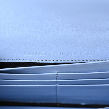 Fendi Nappa Matisse FF Embossed Continental Wallet on Chain Placid Blue 6 of 8