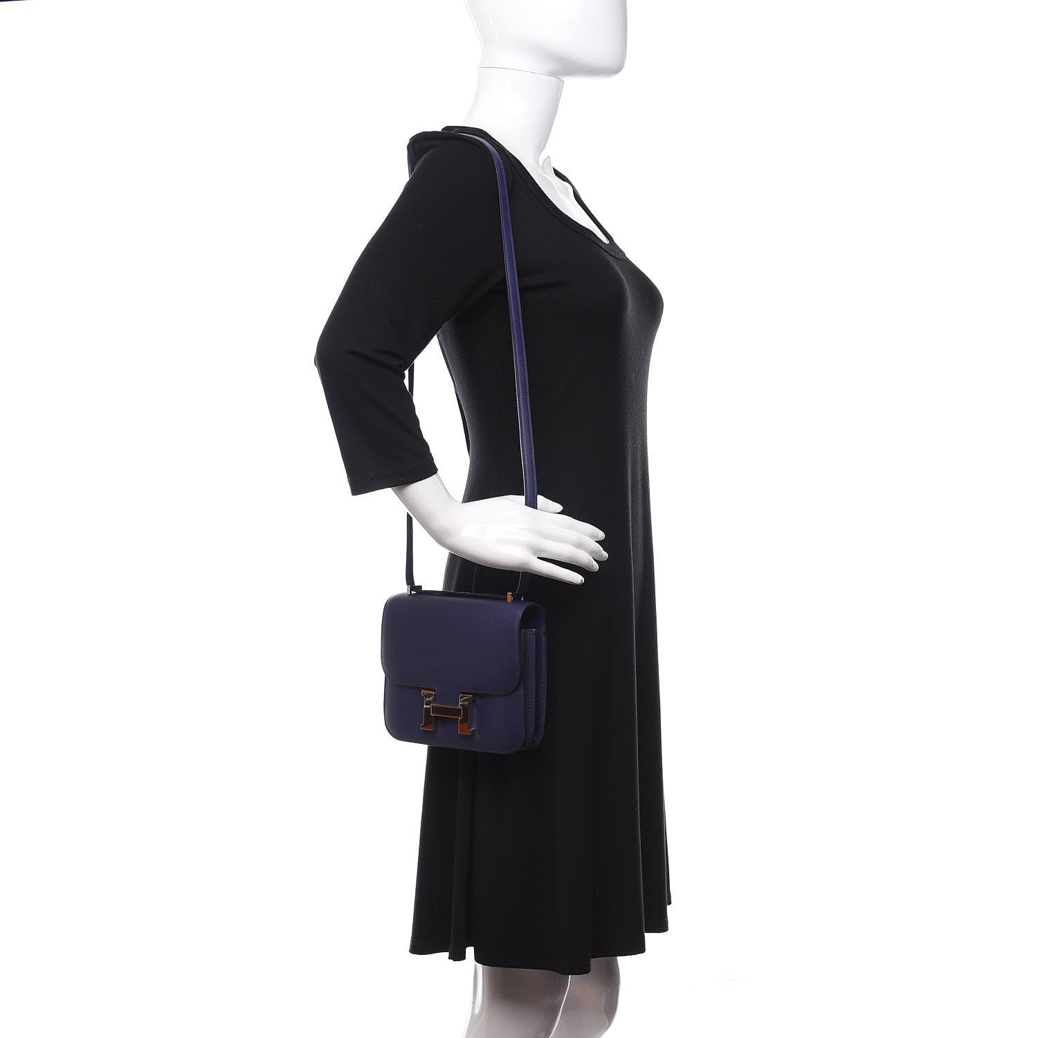 Hermes Evercolor Constance 18 Bleu Encre 2 of 17