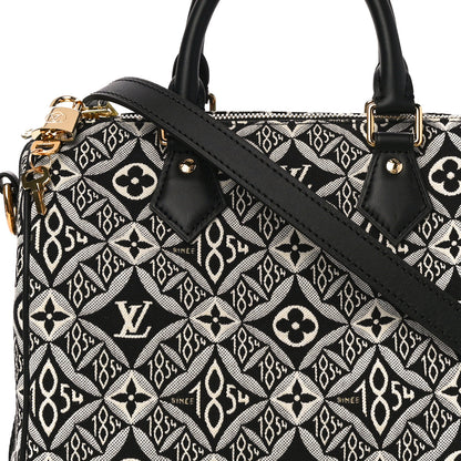 Louis Vuitton Jacquard Since 1854 Speedy Bandouliere 25 Black 7 of 9