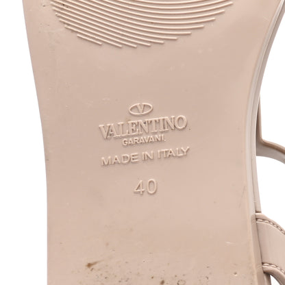 Valentino Garavani PVC Jelly Rockstud Caged Sandals 40 Poudre 7 of 9