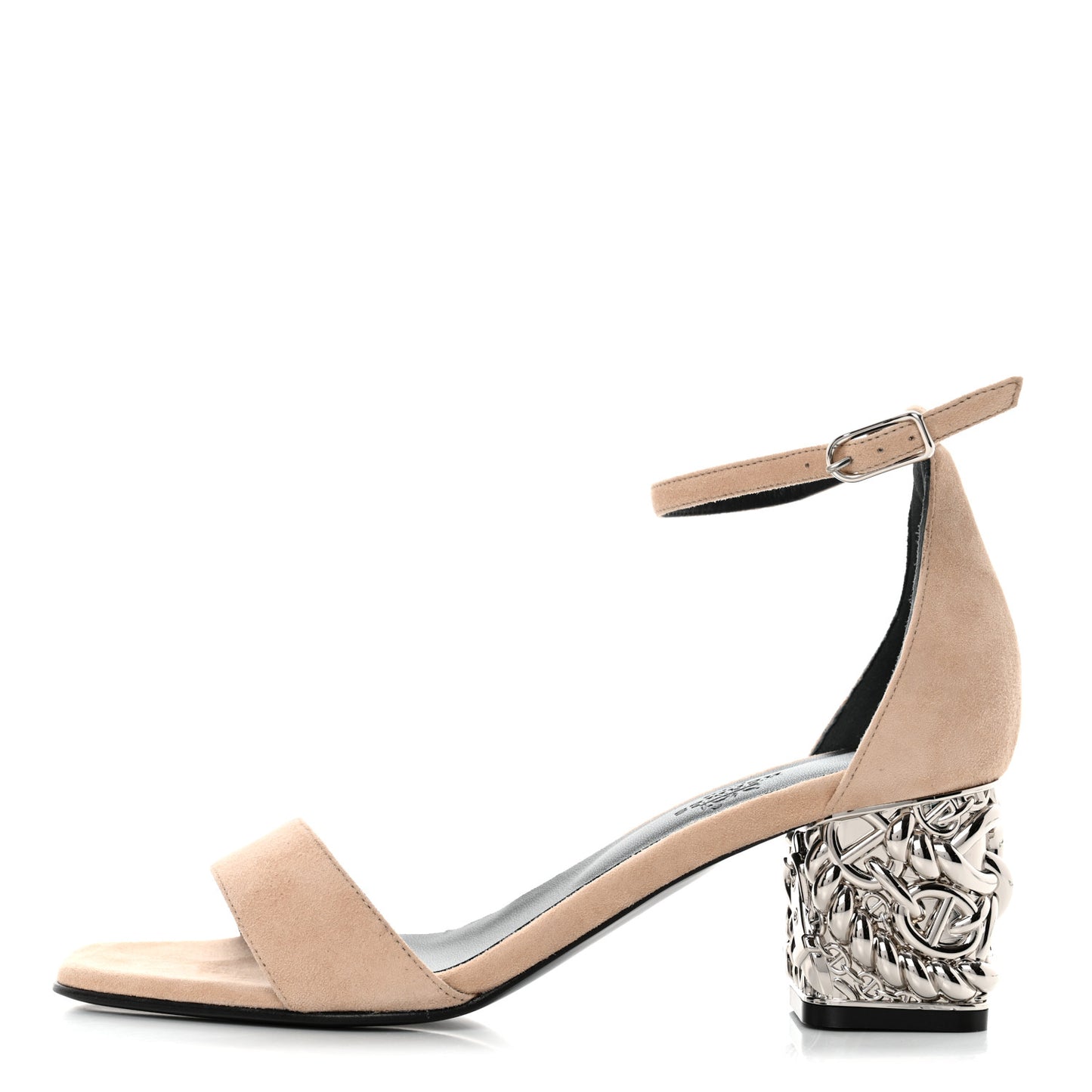 Suede Goatskin Glam 60 Sandals 39 Beige Nude