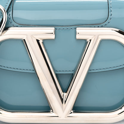 Valentino Garavani Patent Small Supervee Crossbody Bag Atlantique 7 of 9