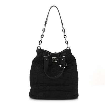 Christian Dior Nylon Cannage Charming Lock Tote Black 1 of 11