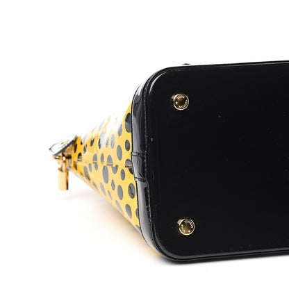 Louis Vuitton Vernis Kusama Infinity Dots Lockit MM Yellow 7 of 9