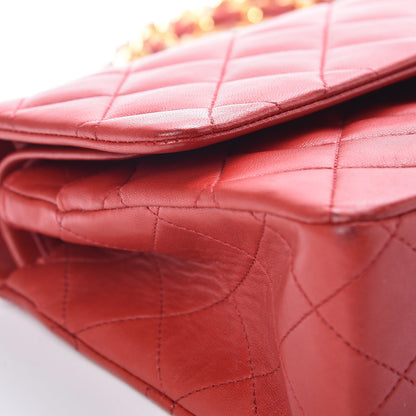 Chanel Lambskin Quilted Medium Double Flap Red 18 of 18