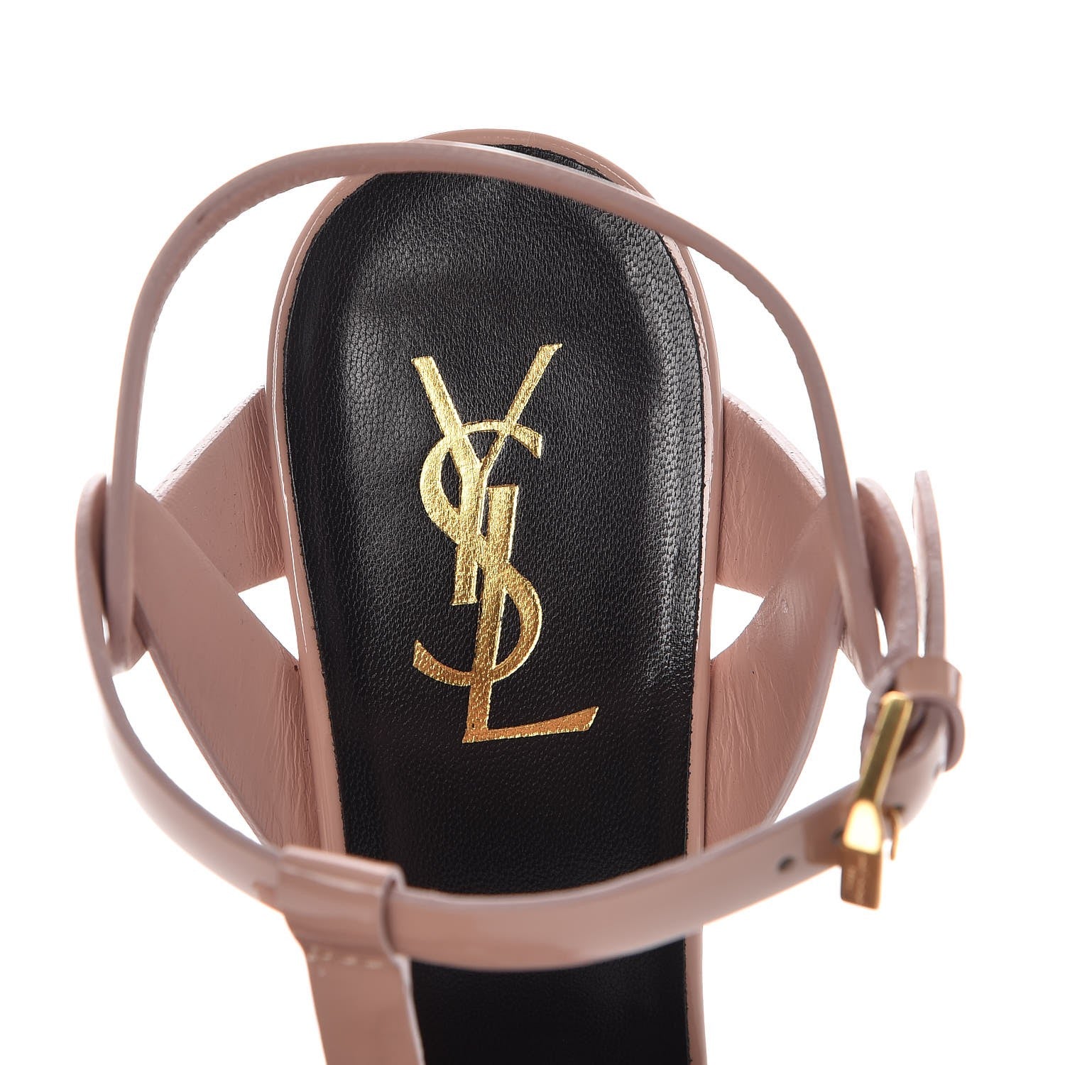 Saint Laurent Patent Tribute 105 Platform Sandals 37.5 Pale Pink 5 of 8