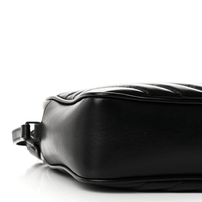 Saint Laurent Calfskin Matelasse Monogram Monochrome Lou Camera Bag Black 9 of 10