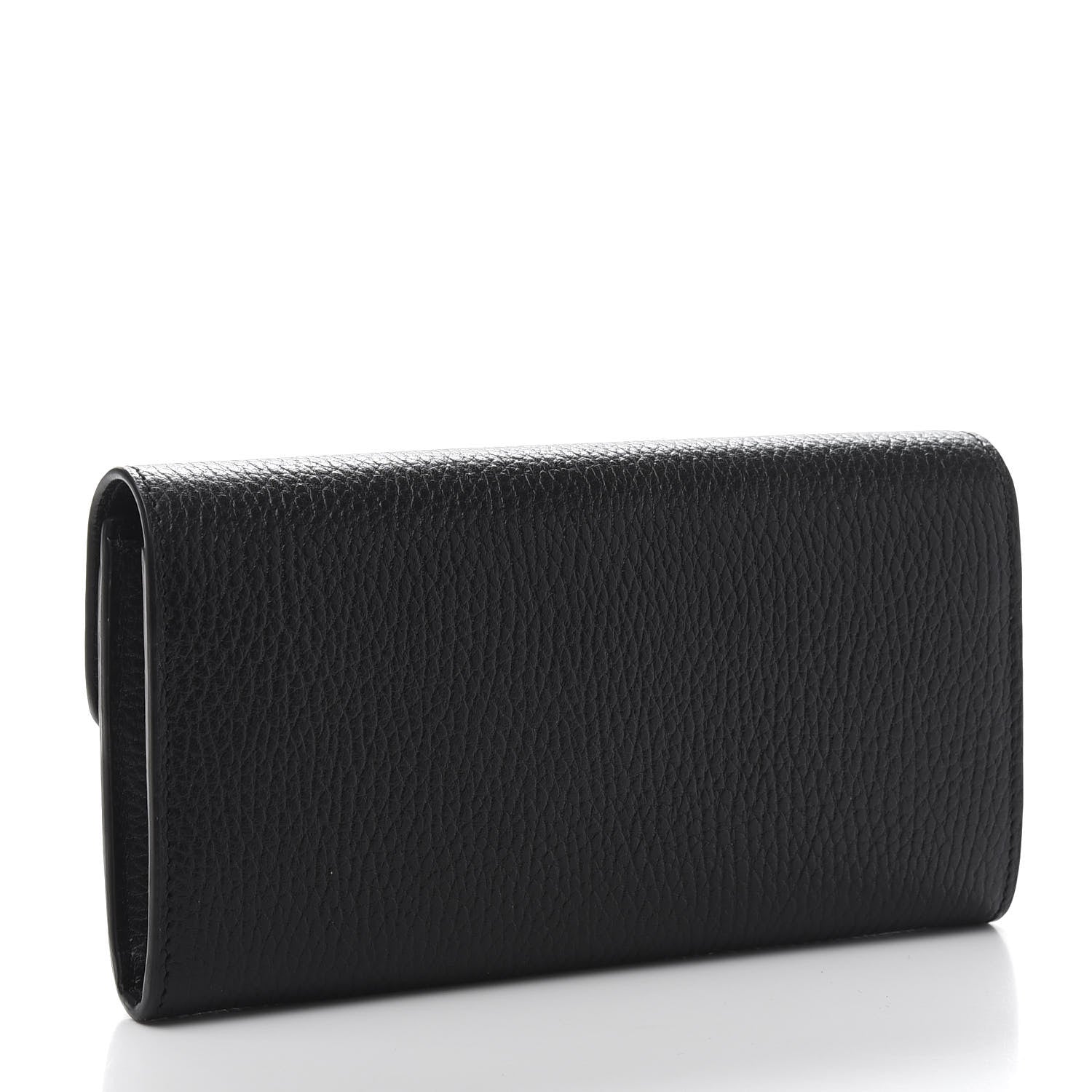 Gucci Pebbled Calfskin Icon Continental Wallet Black 3 of 10