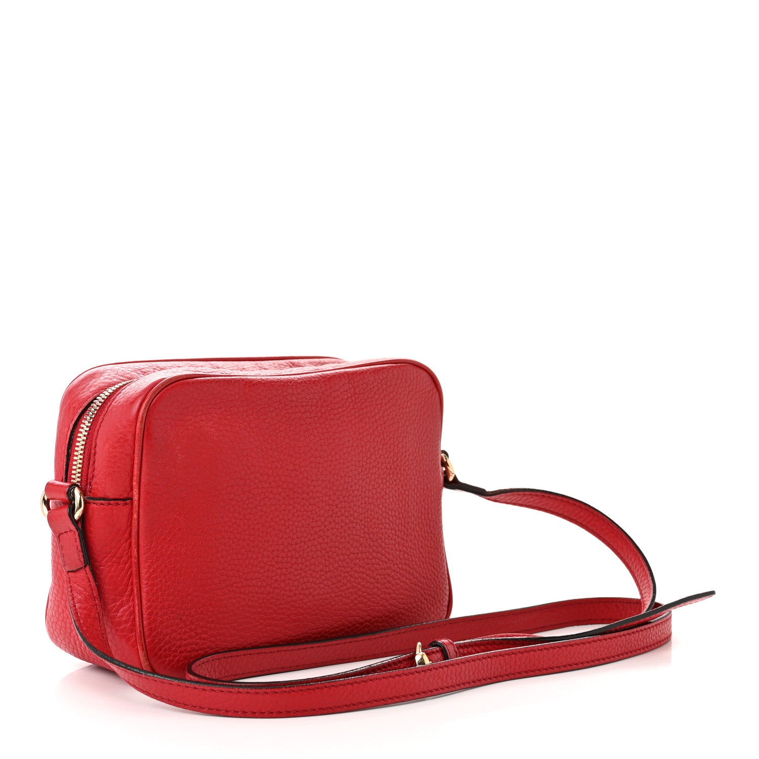 Gucci Pebbled Calfskin Small Soho Disco Bag Tabasco Red 3 of 19