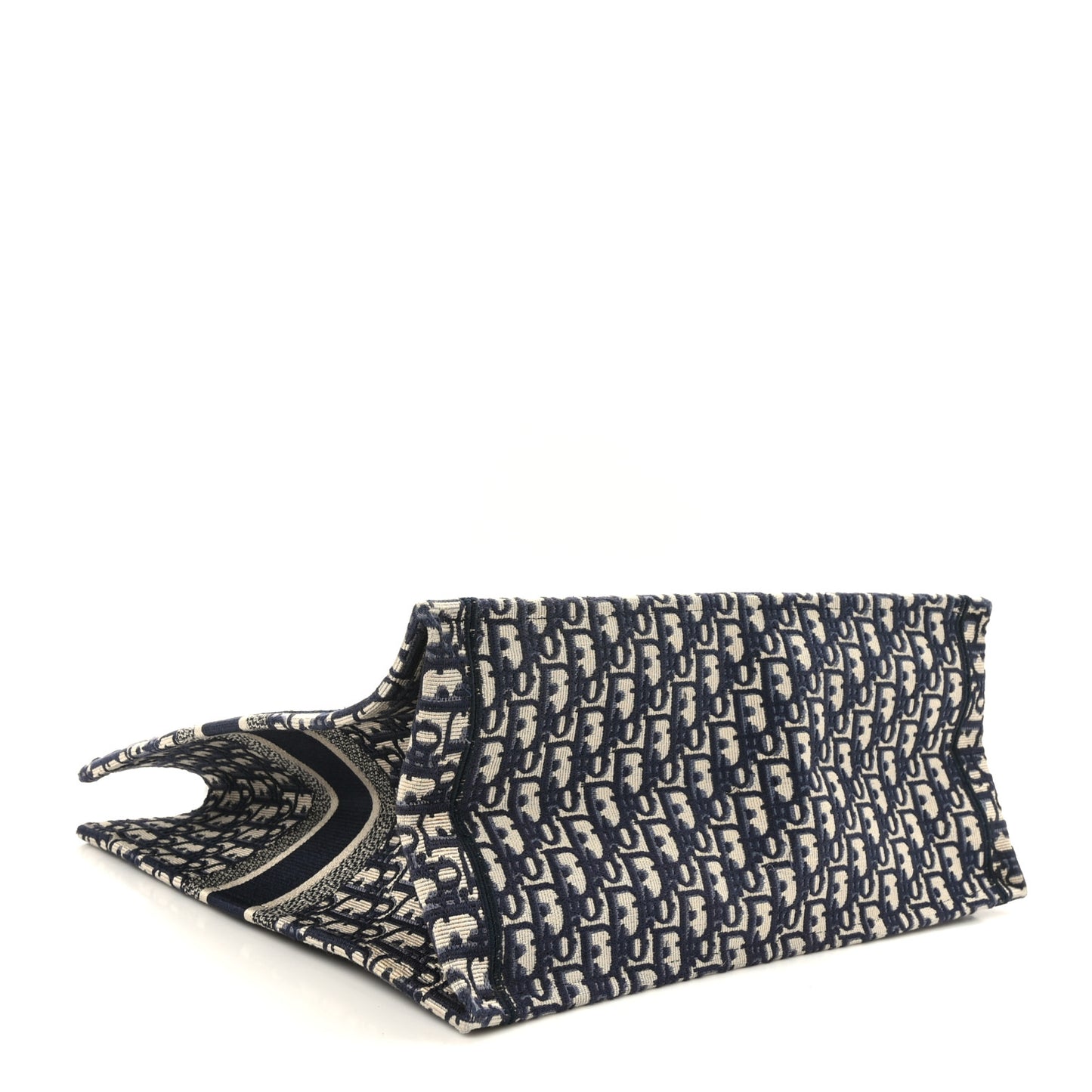 Oblique Large Book Tote Blue Multicolor