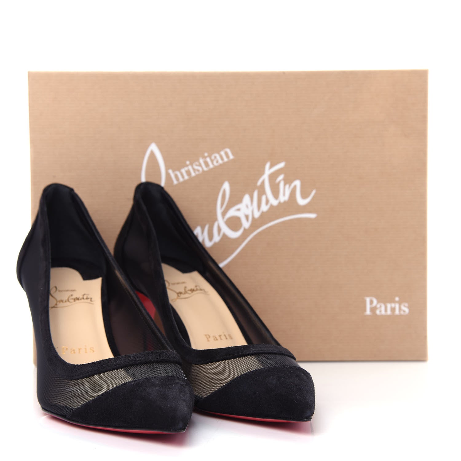 Christian Louboutin Veau Velours Rete Galativi 70 Pumps 39 Black 10 of 10