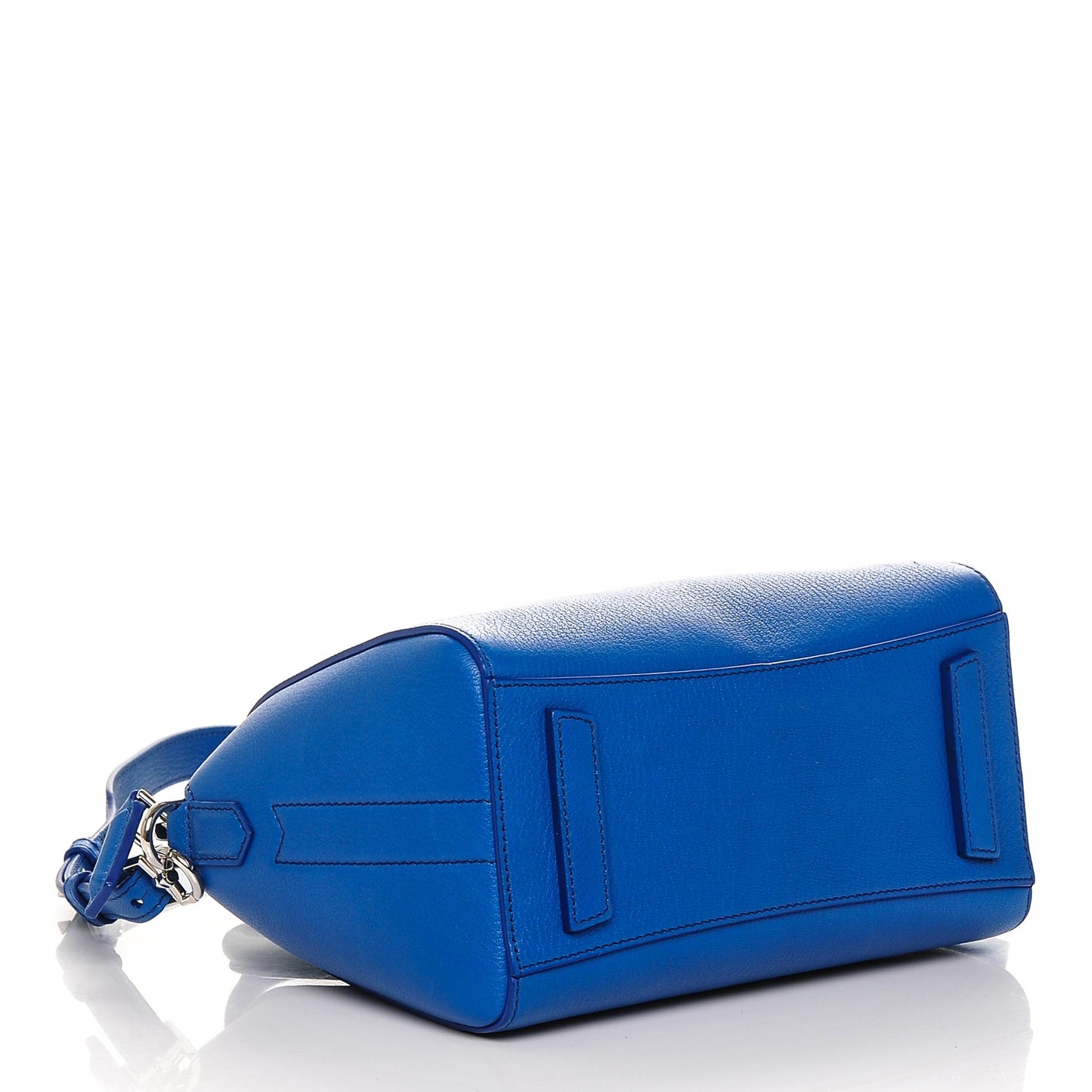 Sugar Goatskin Mini Antigona Indigo Blue