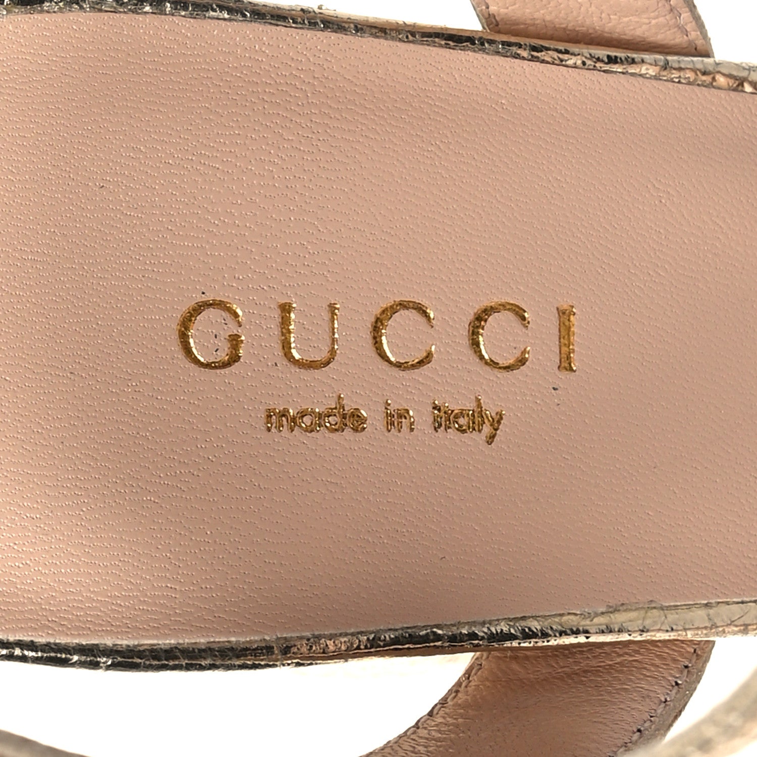 Gucci Galassia GG Marmont Ankle Wrap 30/115mm Platform Sandals 36 Platino 7 of 8