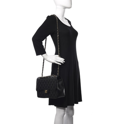 Chanel Caviar Quilted Jumbo Double Flap Black 2 of 10