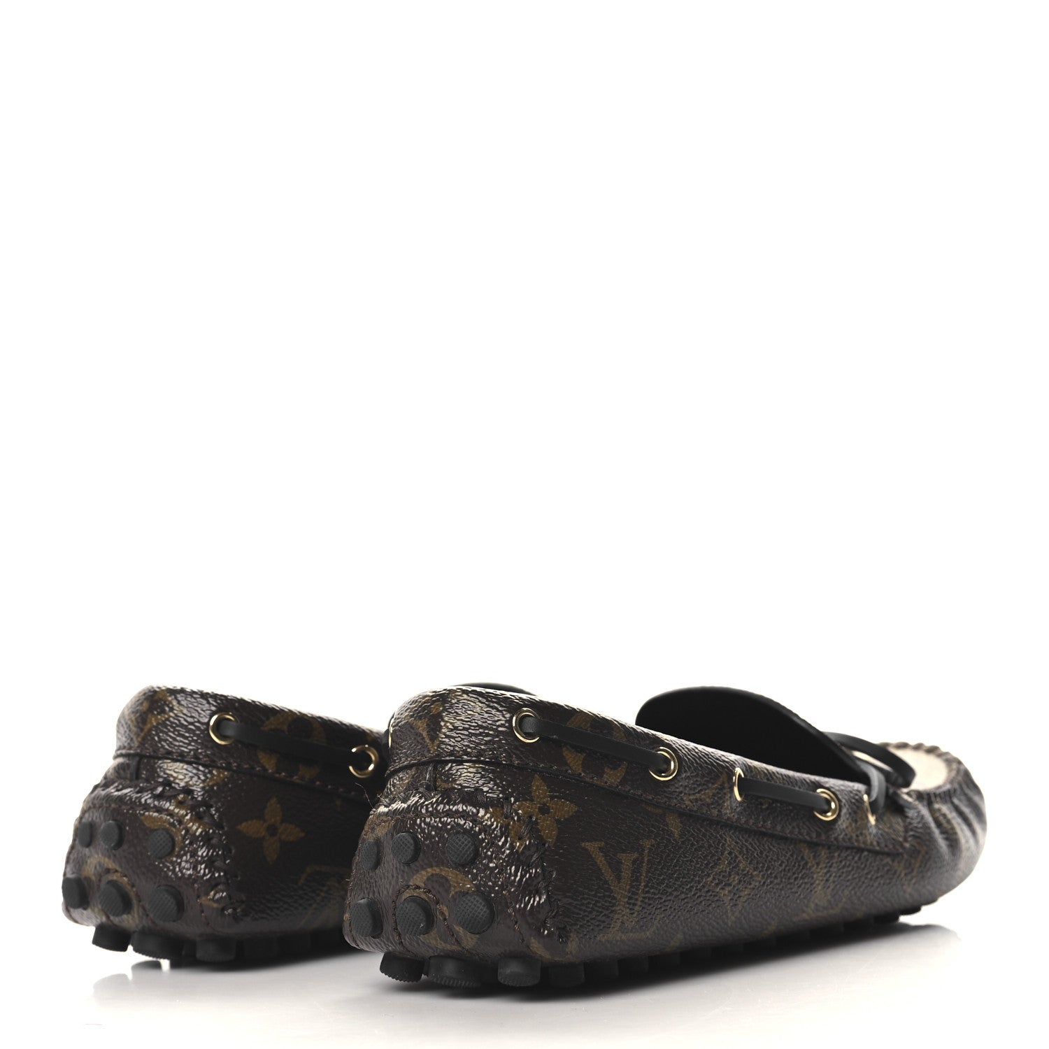 Louis Vuitton Patent Reverse Monogram Gloria Loafers 39 5 of 8