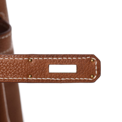 Hermes Natural Barenia Faubourg Birkin 35 Fauve 22 of 32