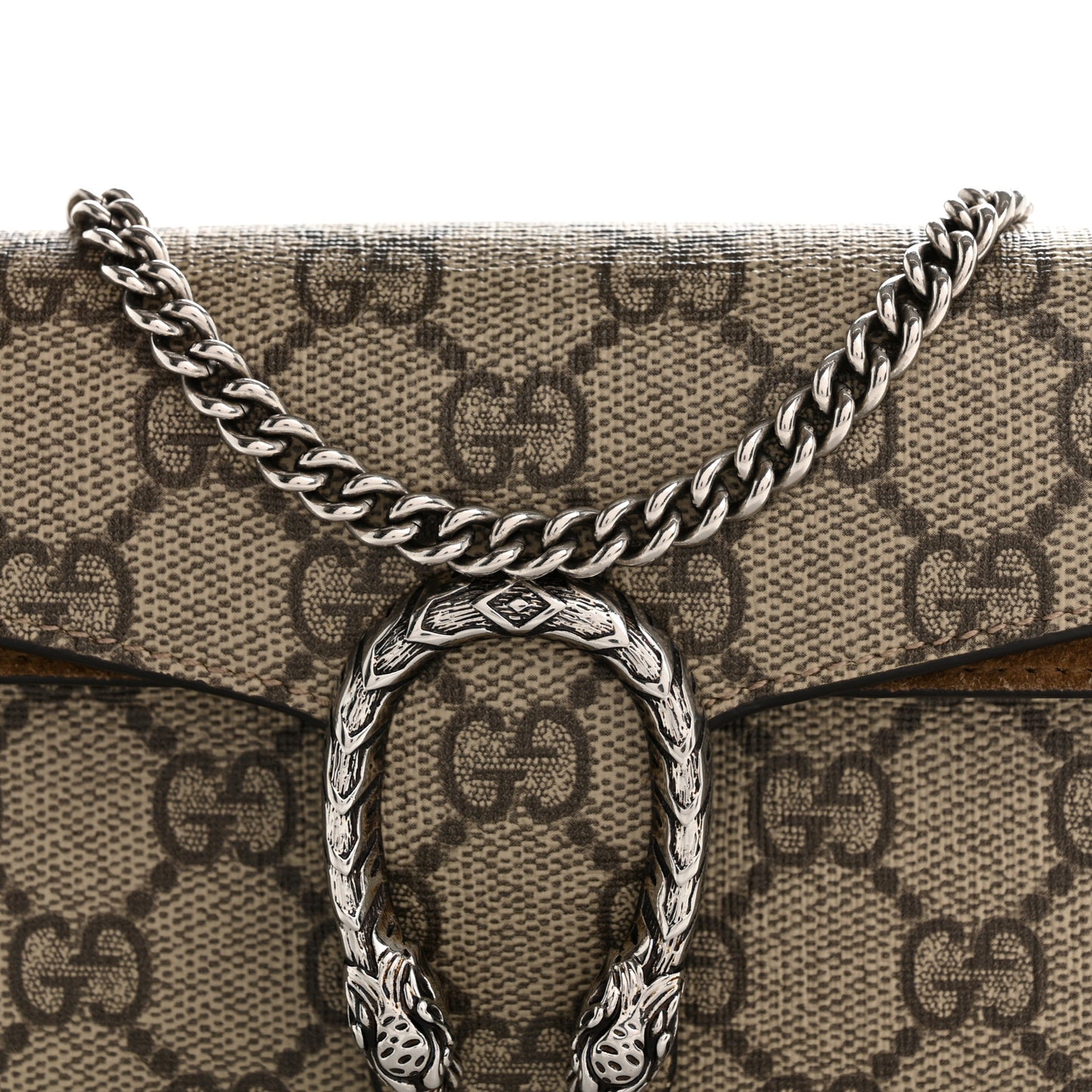 GG Supreme Monogram Super Mini Dionysus Shoulder Bag Taupe