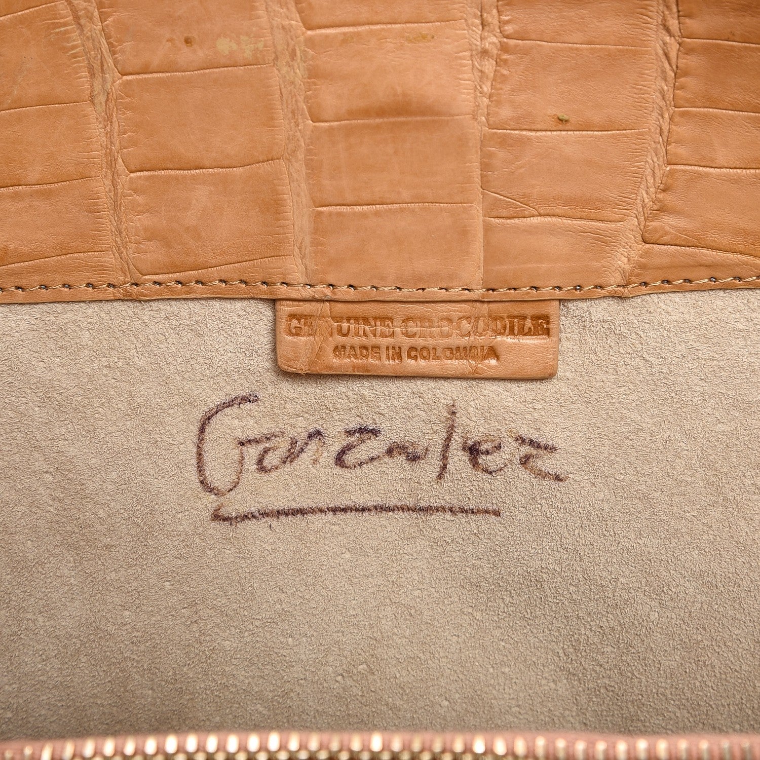 Nancy Gonzalez Crocodile Tote Beige 7 of 11