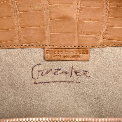 Nancy Gonzalez Crocodile Tote Beige 7 of 11