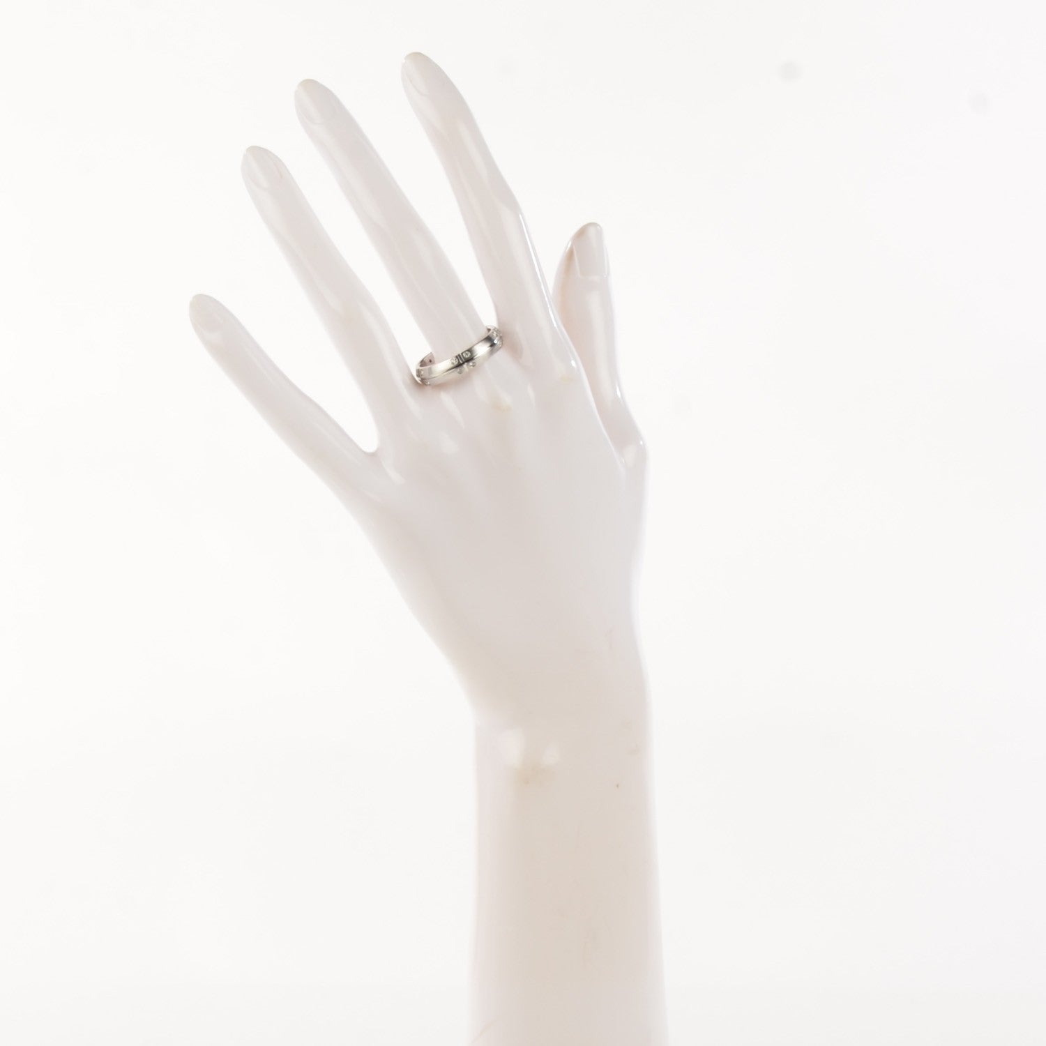 Tiffany 18K White Gold Diamond Streamerica Ring 10 2 of 7