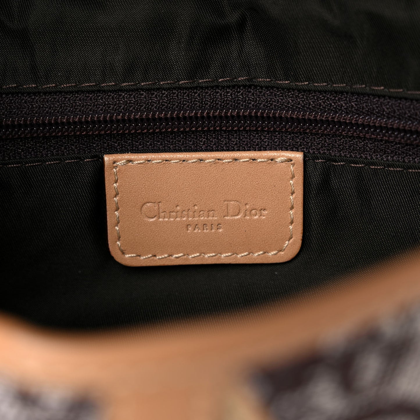 Monogram Double Saddle Bag Brown