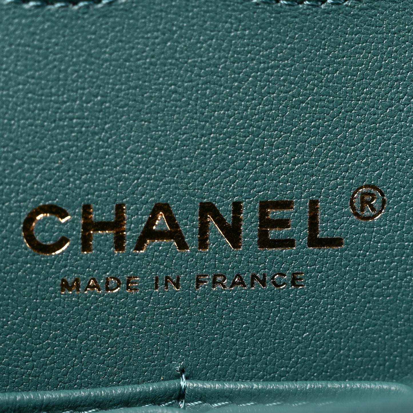 Caviar Quilted Medium Double Flap Green