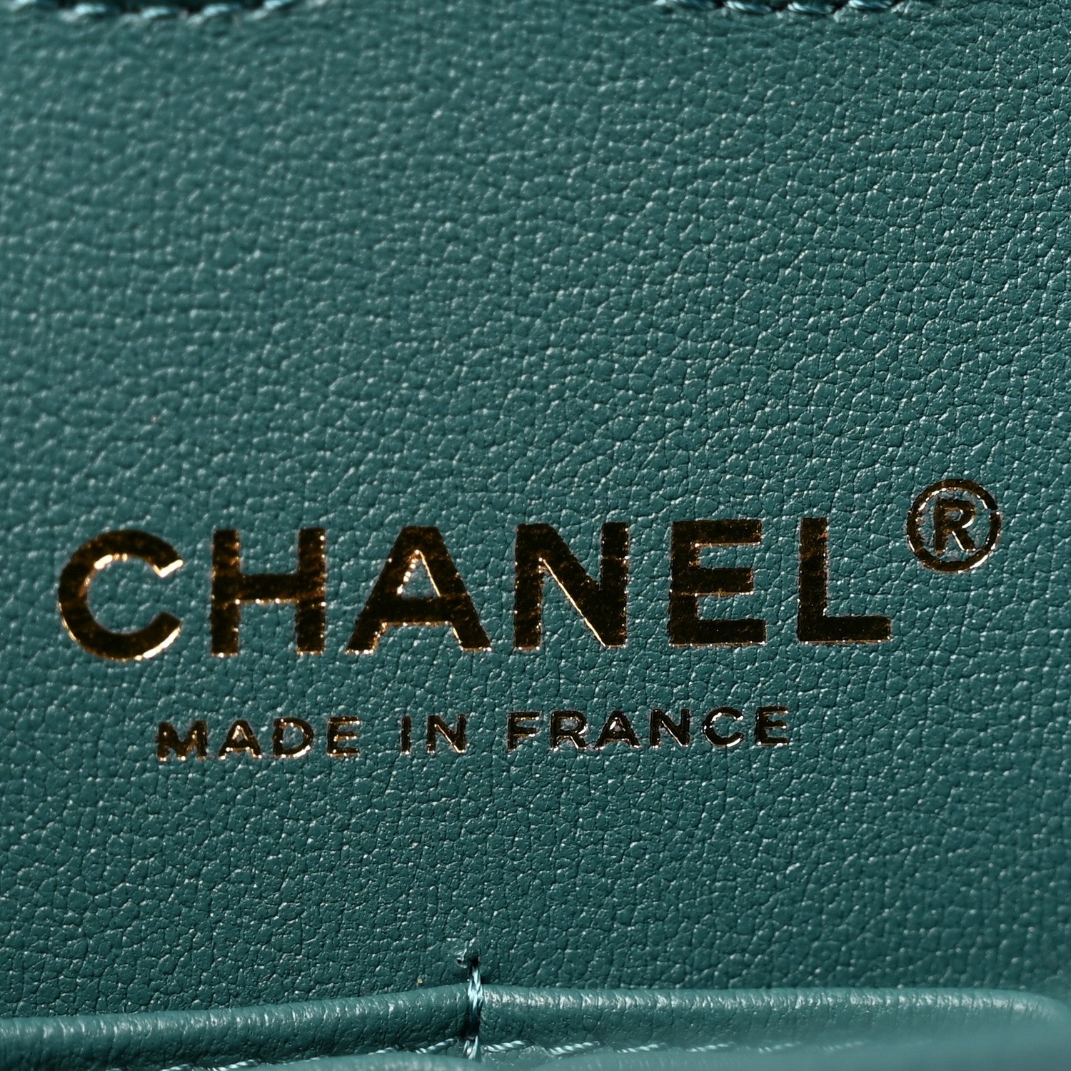 Chanel Caviar Quilted Medium Double Flap Green 6 of 11