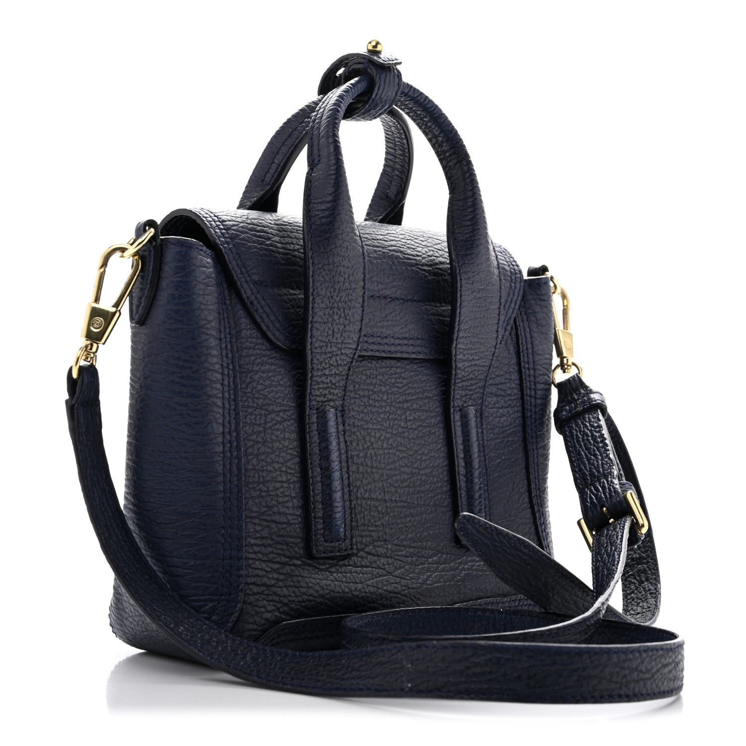 3.1 Phillip Lim Textured Calfskin Mini Pashli Satchel Ink 2 of 11